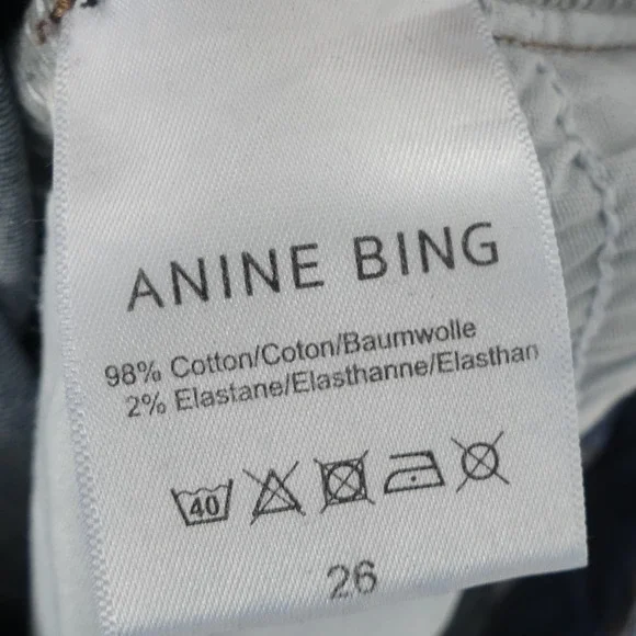 Anine Bing Christy‎ Skinny Jeans Women's 26 Blue Dark Wash Skinny Stretch Denim - Picture 7 of 7